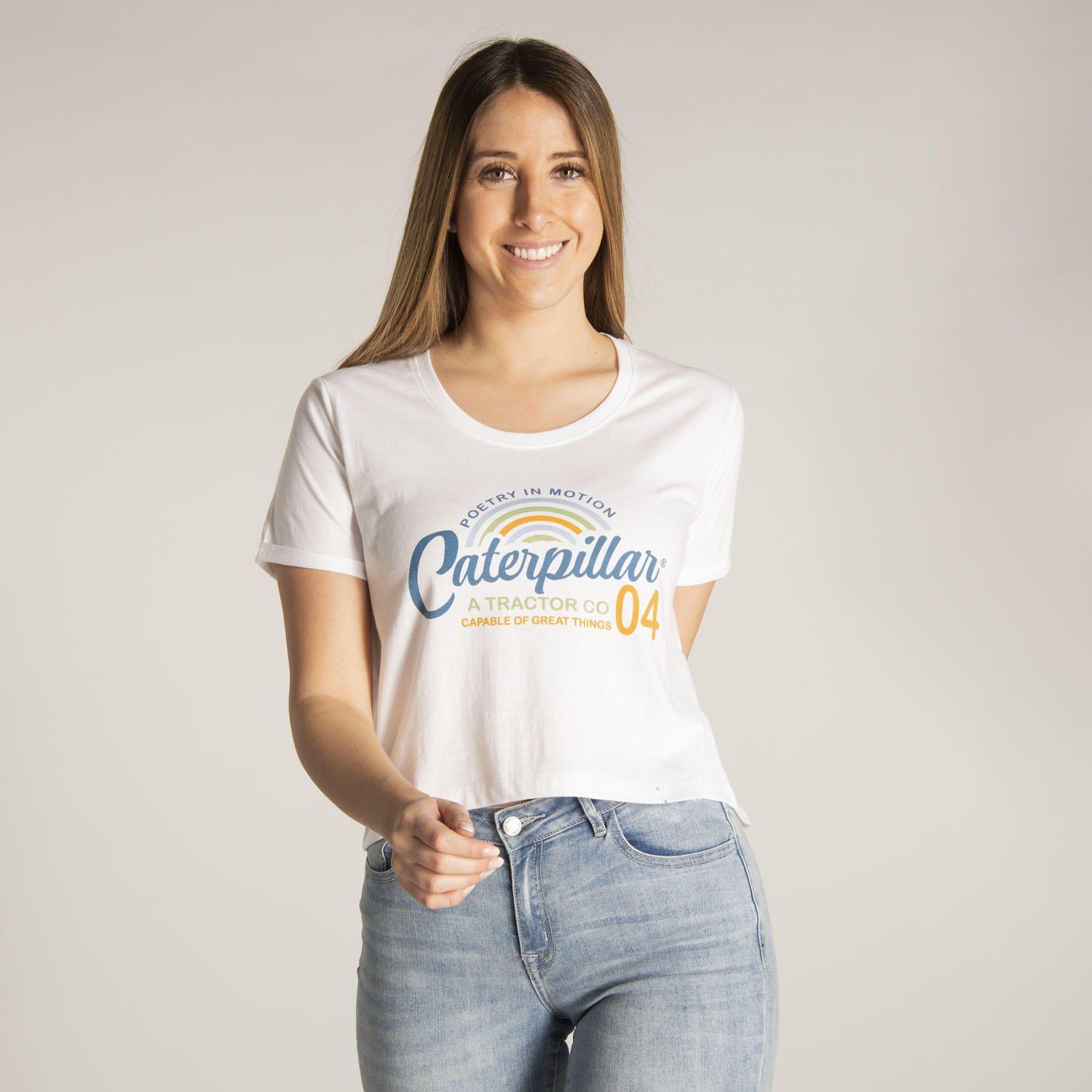 Polera M/C Mujer Joyce Crop Tee Blanco-0