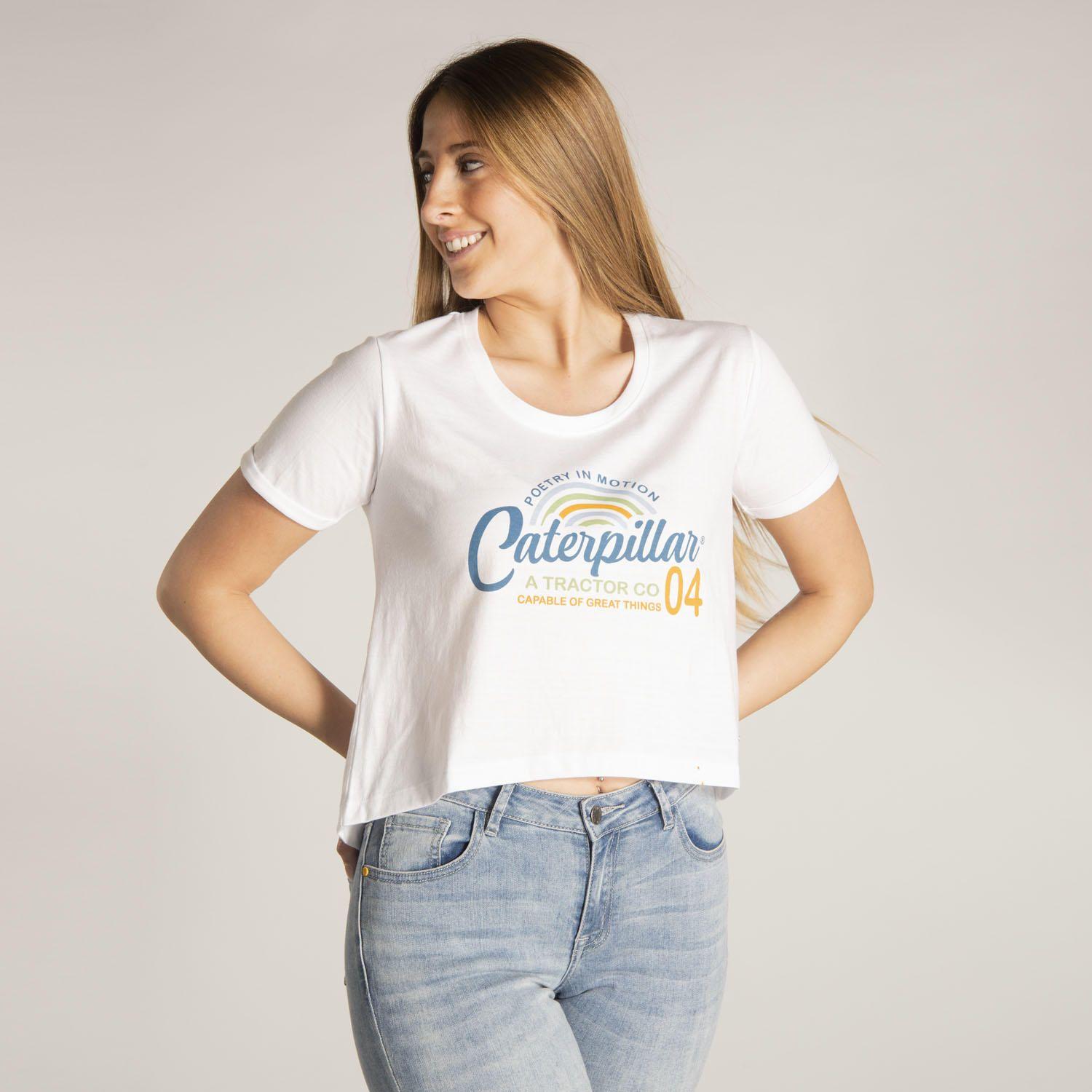 Polera M/C Mujer Joyce Crop Tee Blanco-1