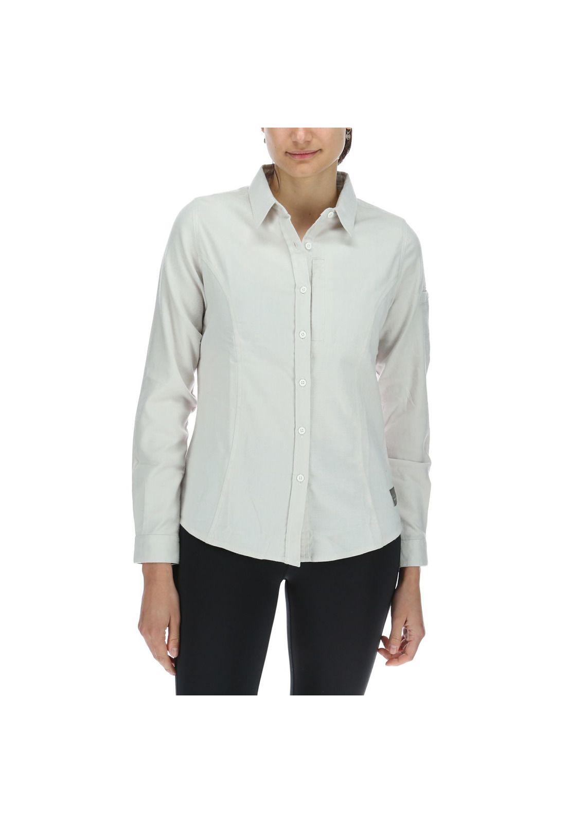 Camisa Mujer M/L Long Sleeve Shirt Whisper Perla-0