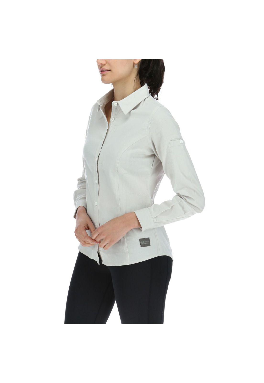 Camisa Mujer M/L Long Sleeve Shirt Whisper Perla-1