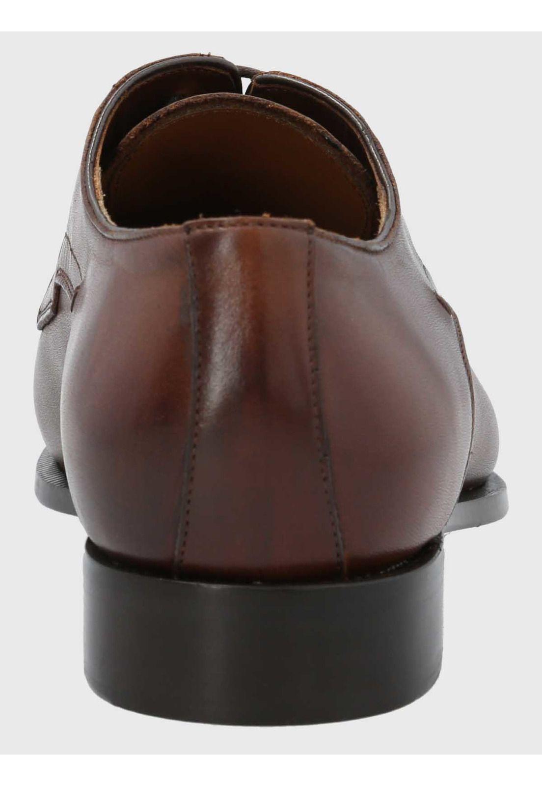 Zapato Italiano Hombre Cuero Navona Café-6