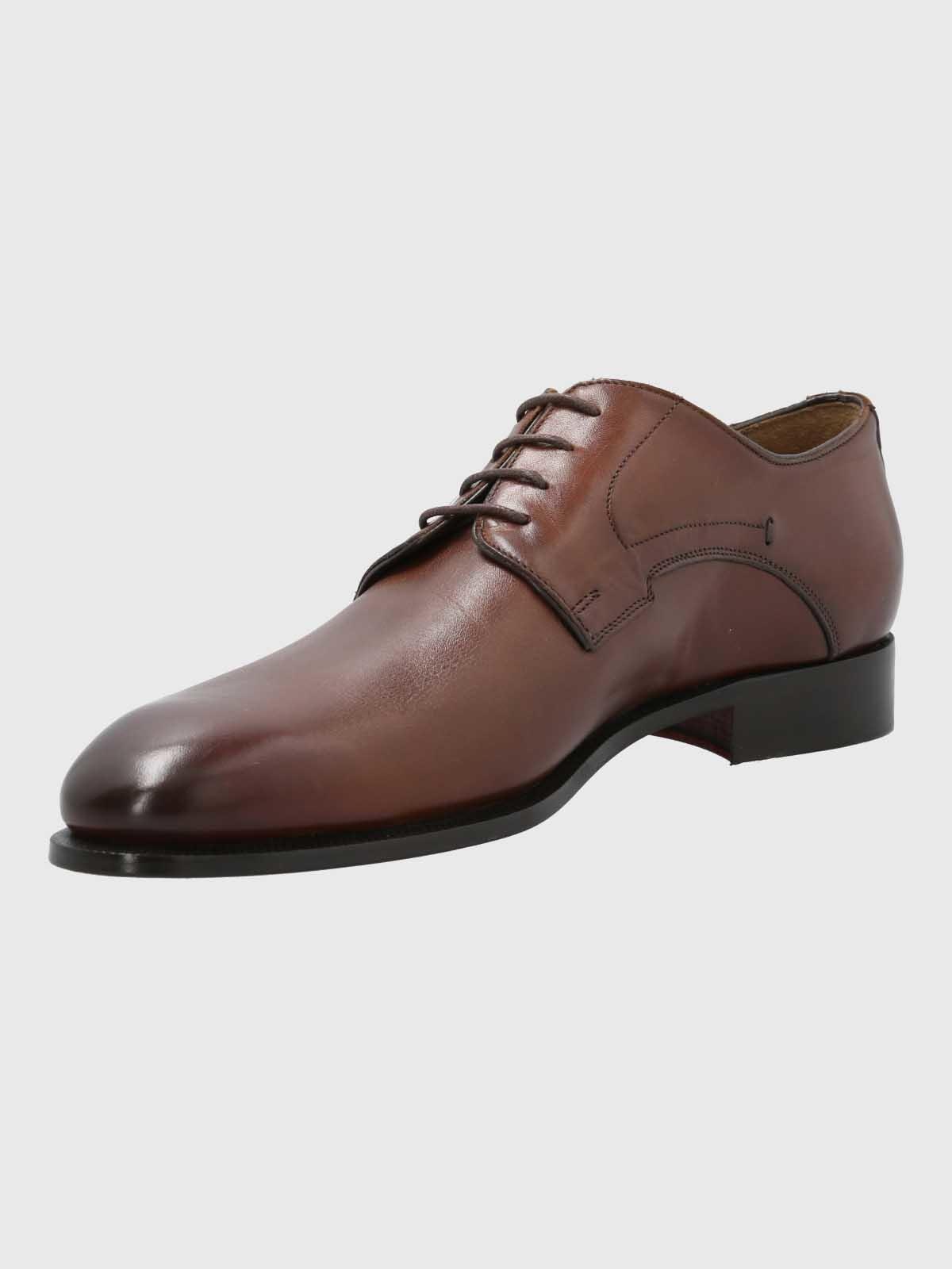 Zapato Italiano Hombre Cuero Navona Café-4