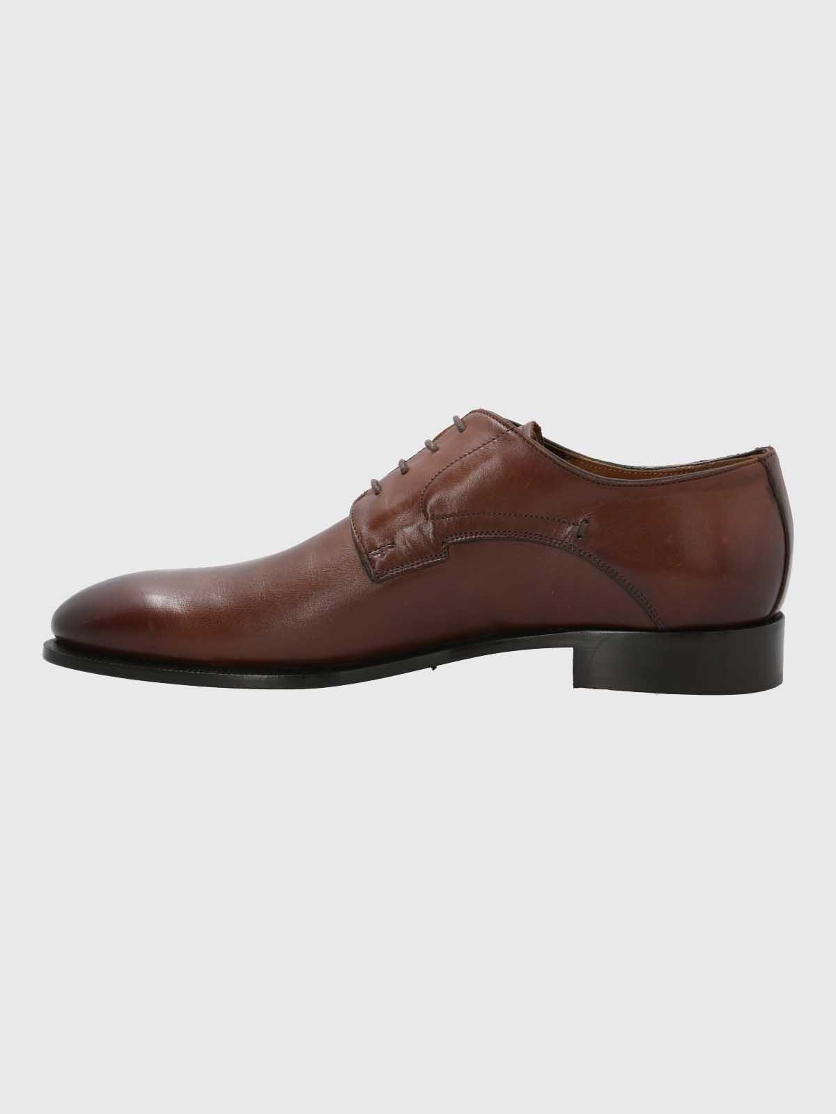 Zapato Italiano Hombre Cuero Navona Café-5