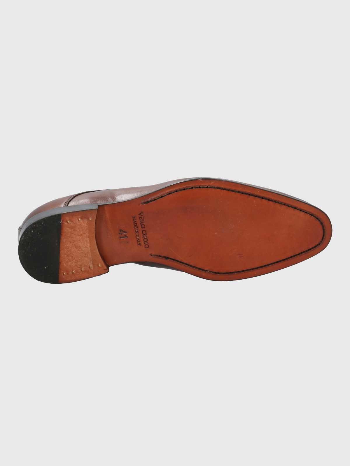 Zapato Italiano Hombre Cuero Navona Café-7