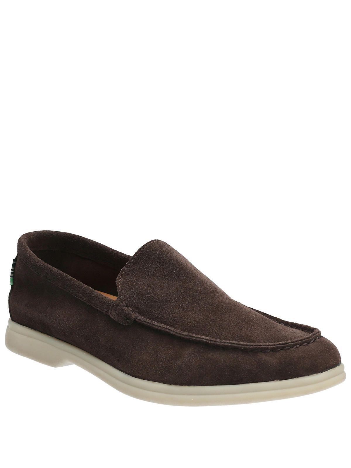 Mocasín Cuero Hombre Monte Café Oscuro-1