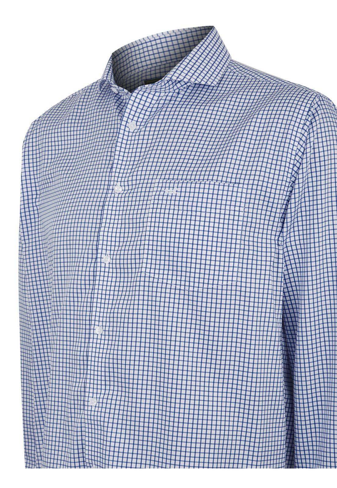 Camisa Cuello Italiano Blanco Easylife Hombre -4