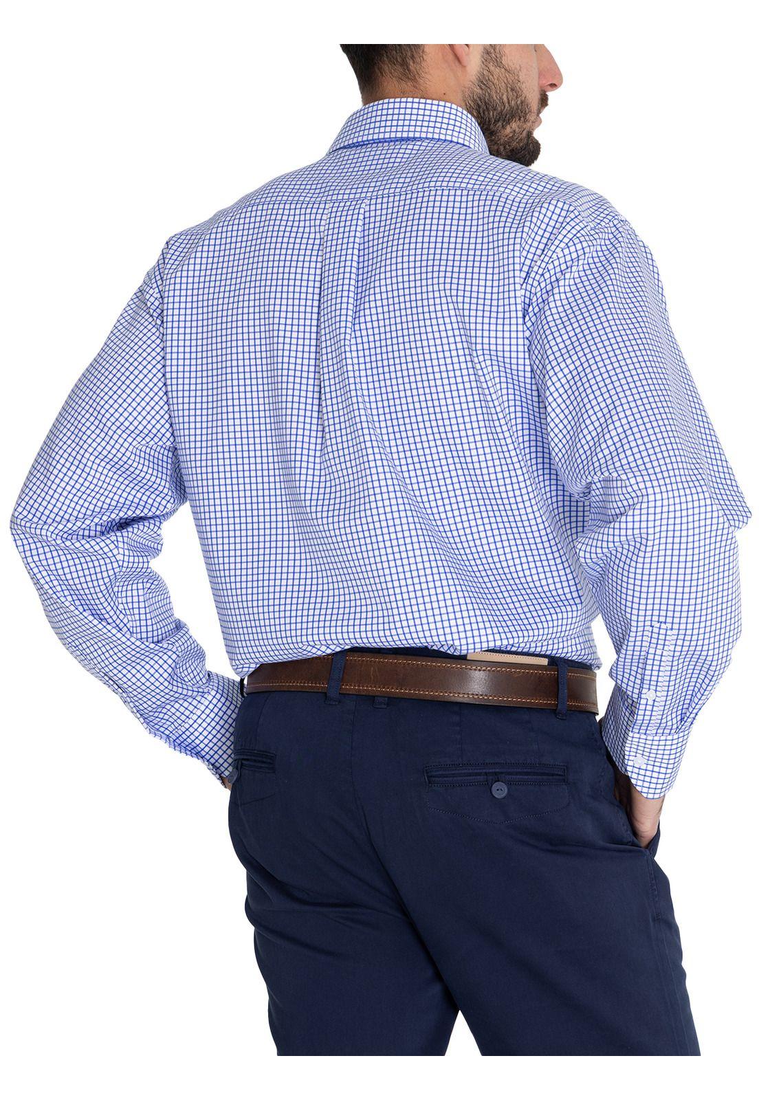 Camisa Cuello Italiano Blanco Easylife Hombre -7