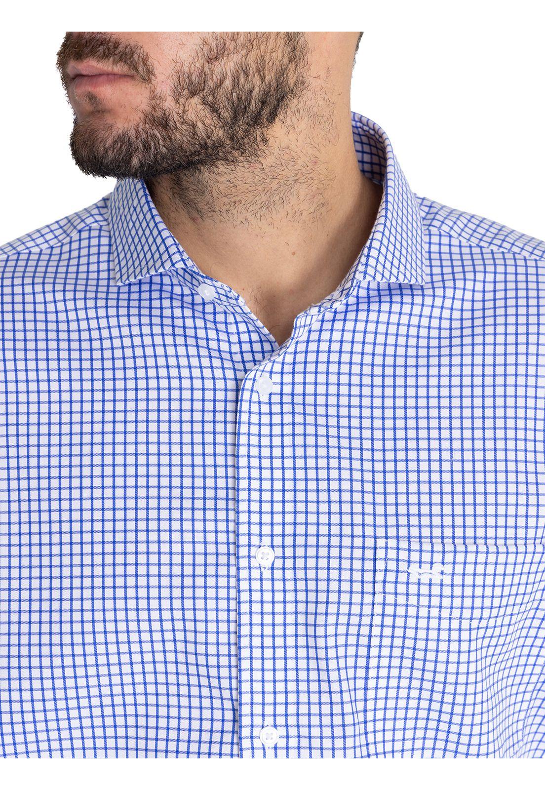 Camisa Cuello Italiano Blanco Easylife Hombre -8