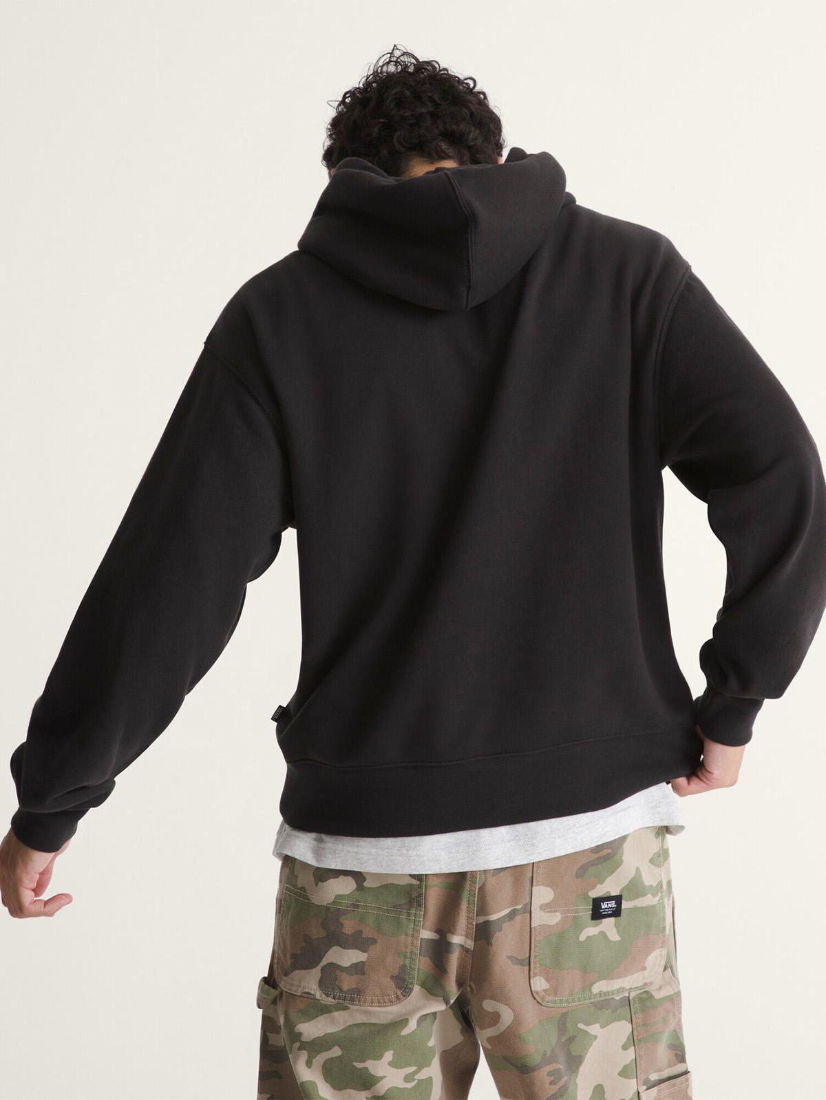 Poleron Hombre Stretch Logo Pullove Negro-3