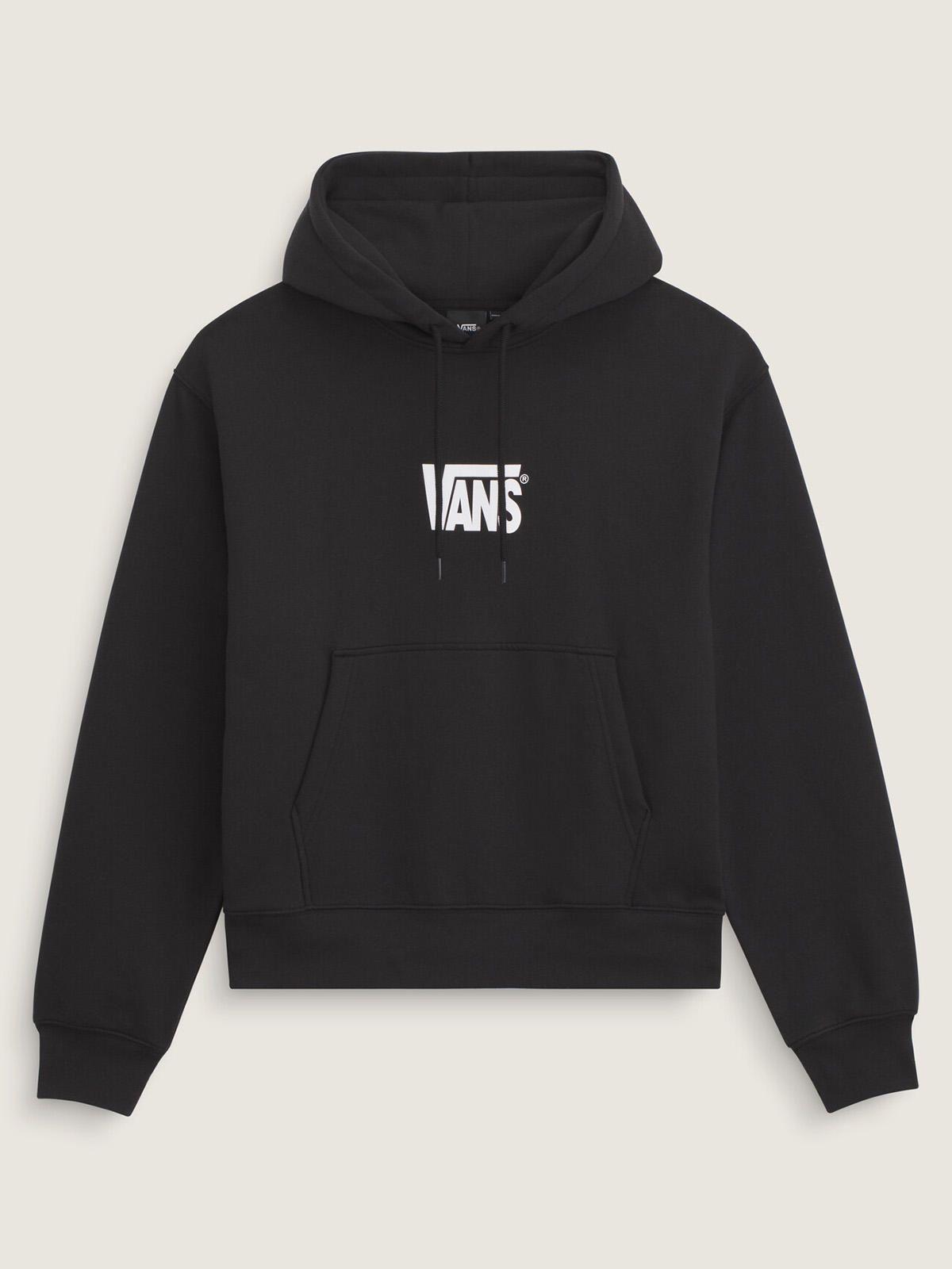 Poleron Hombre Stretch Logo Pullove Negro-4