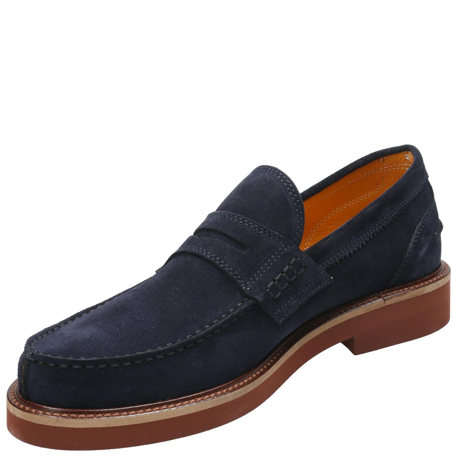 Zapato Cuero Hombre Tiber Azul Marino-4