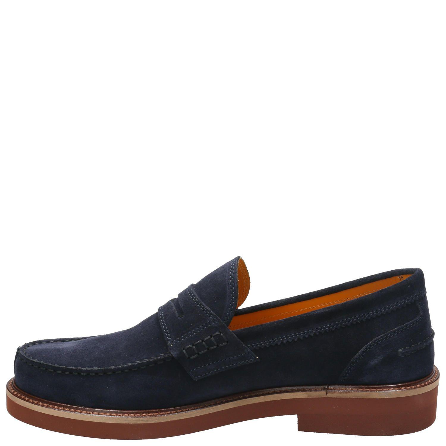 Zapato Cuero Hombre Tiber Azul Marino-5