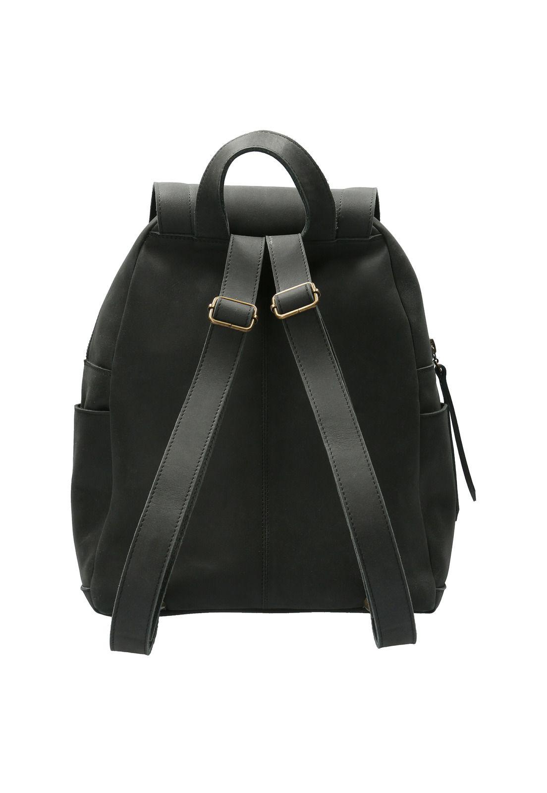 Mochila Cuero Mujer Elvas Back Negro-2