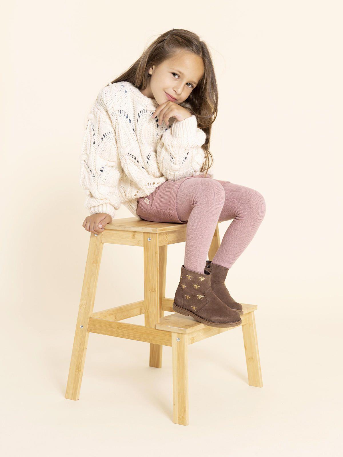 Botin Cuero Holland Niña Café-3