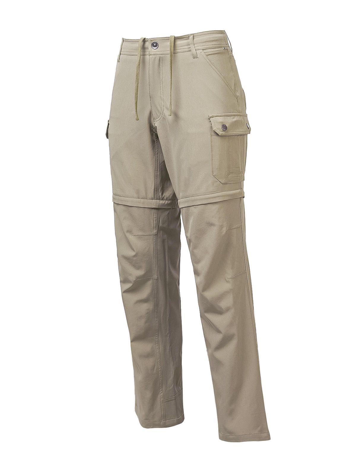Pantalón Fibras Recic Desmontable Oliva Mujer-0