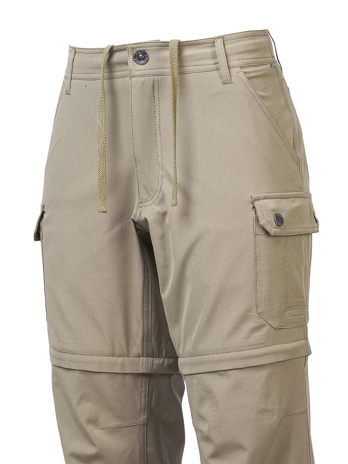 Pantalón Fibras Recic Desmontable Oliva Mujer-3