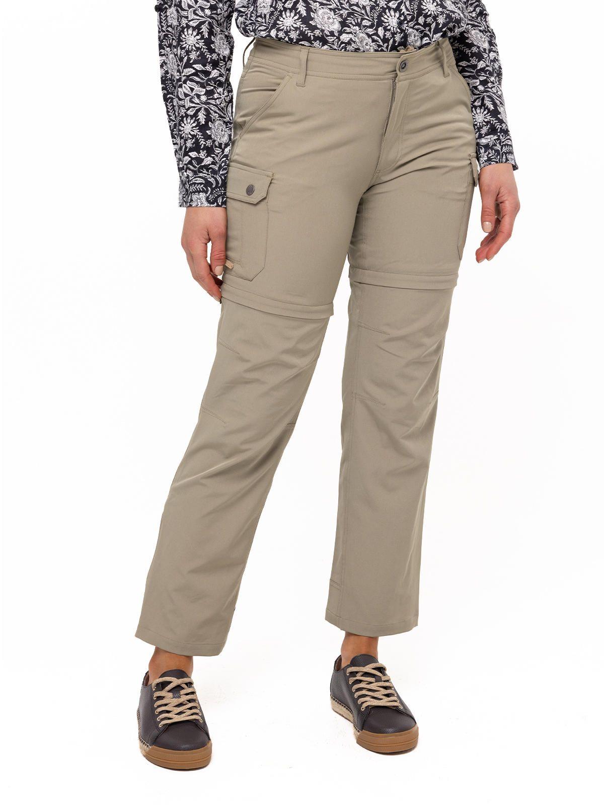 Pantalón Fibras Recic Desmontable Oliva Mujer-4