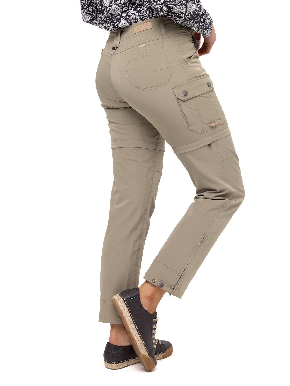 Pantalón Fibras Recic Desmontable Oliva Mujer-5