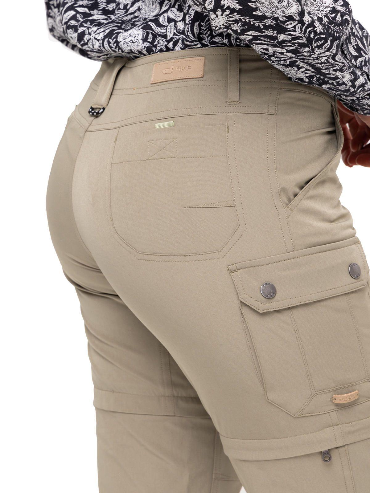 Pantalón Fibras Recic Desmontable Oliva Mujer-6
