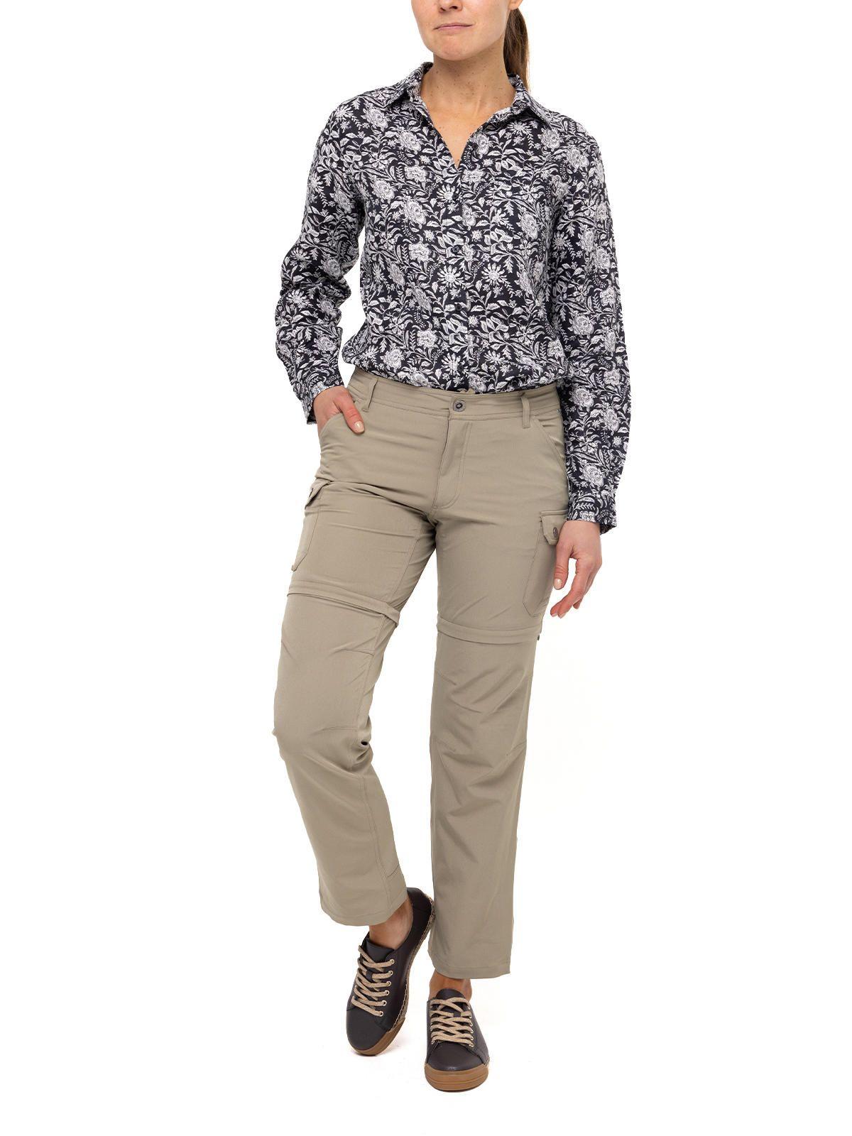 Pantalón Fibras Recic Desmontable Oliva Mujer-9