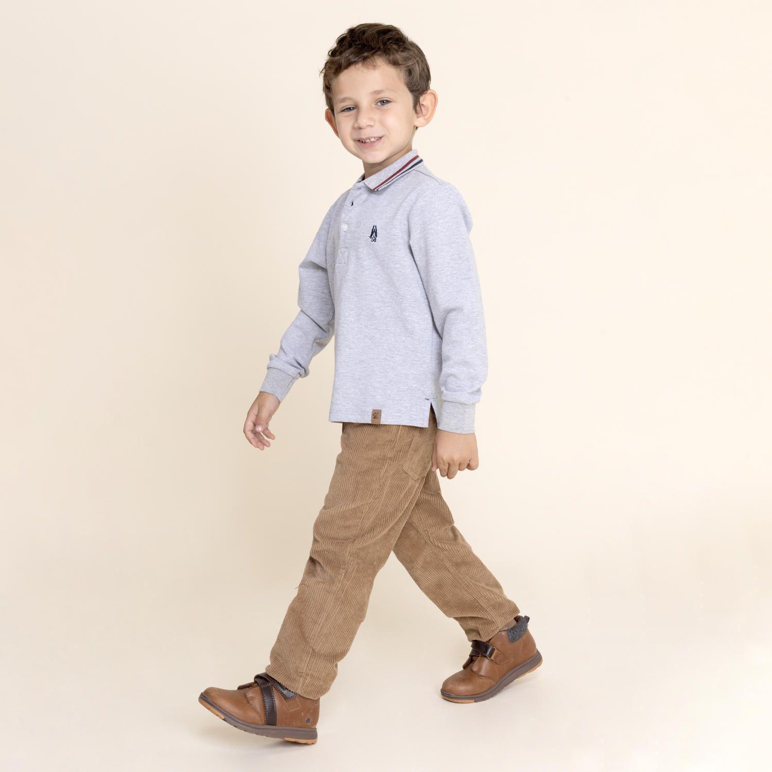 Polera Niño Rupert Gris Claro-1
