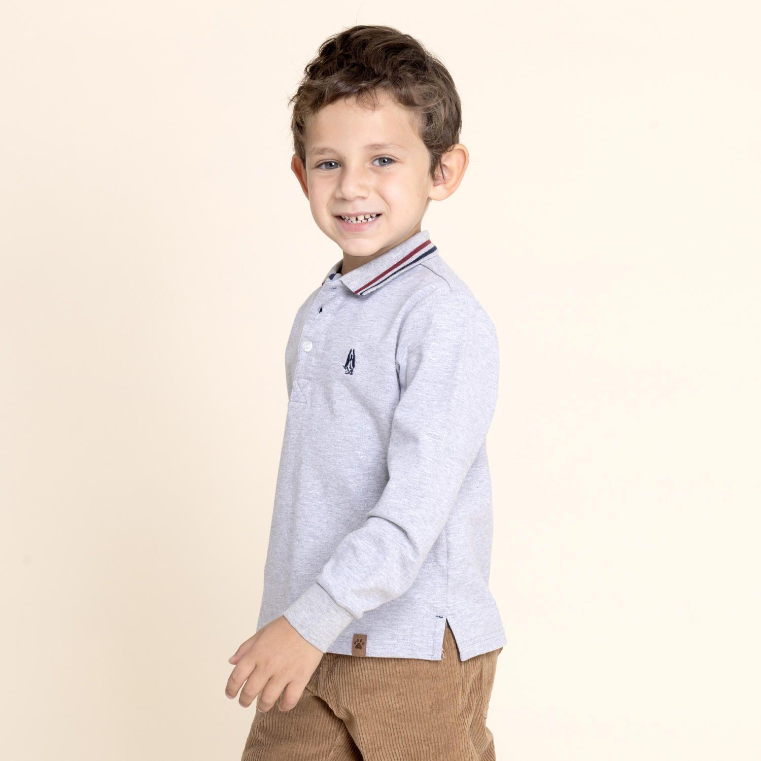 Polera Niño Rupert Gris Claro-3