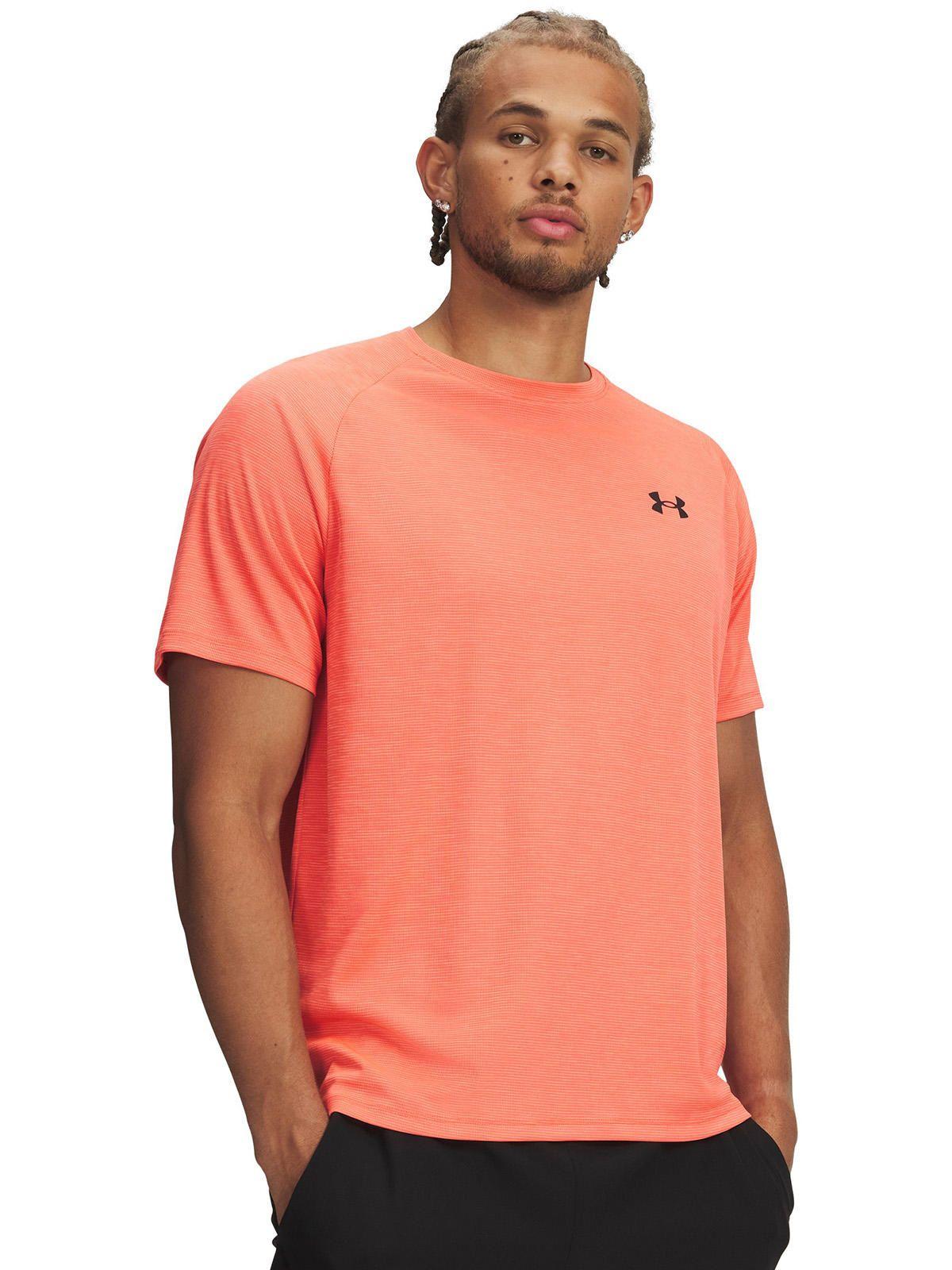 Polera M/C Hombre Tech Textured Rojo-0