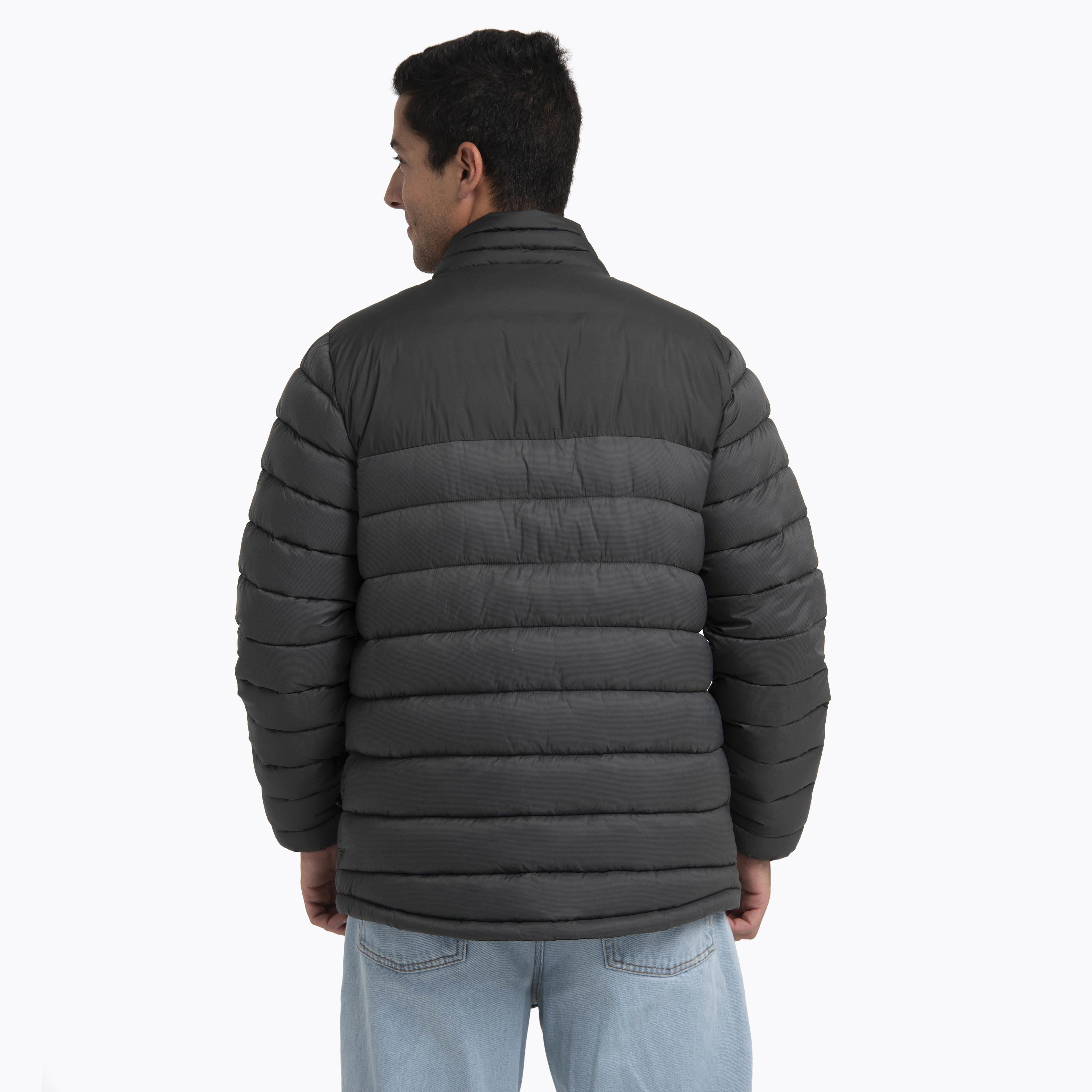 Parka Hombre Full Zipper Gris Oscuro-3