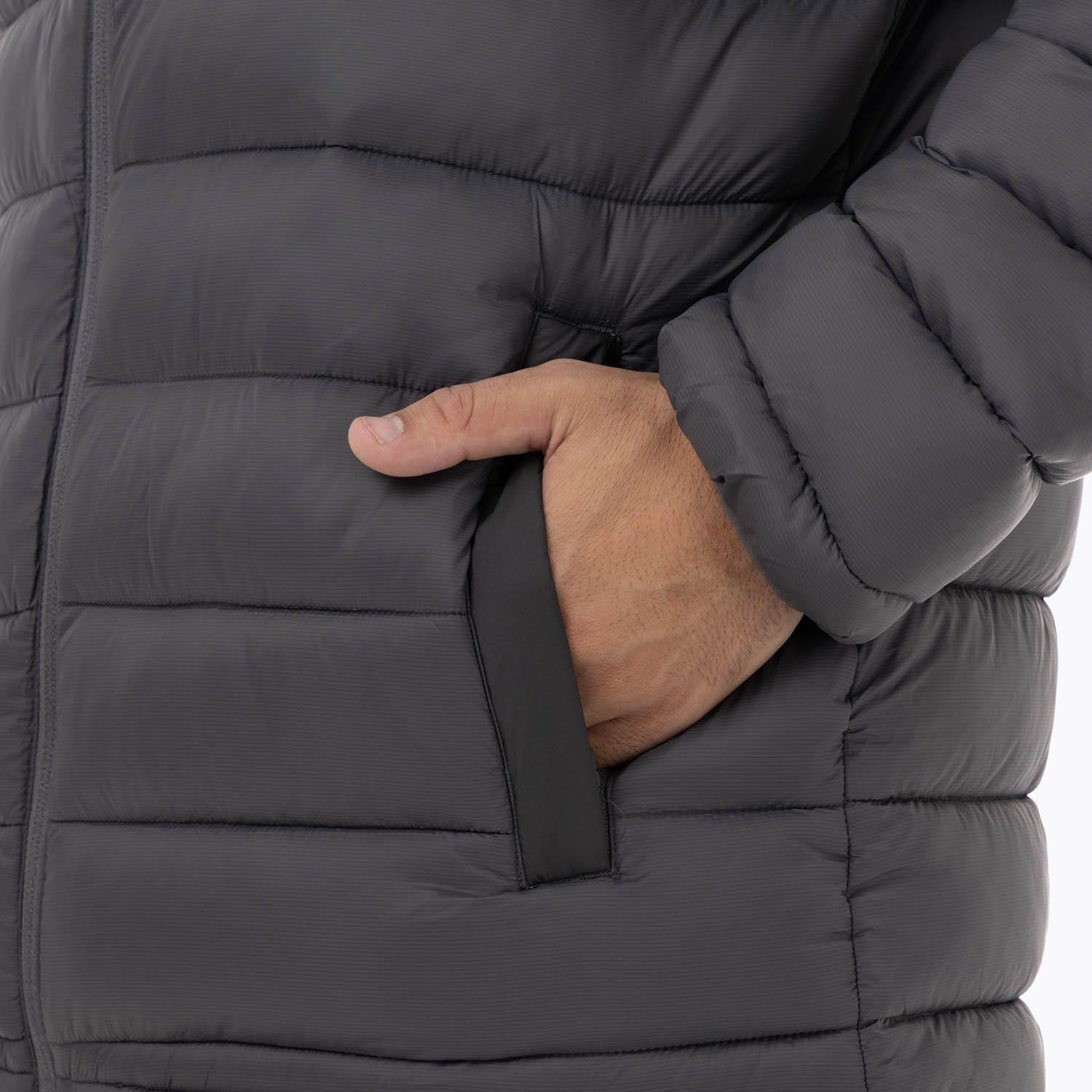 Parka Hombre Full Zipper Gris Oscuro-5
