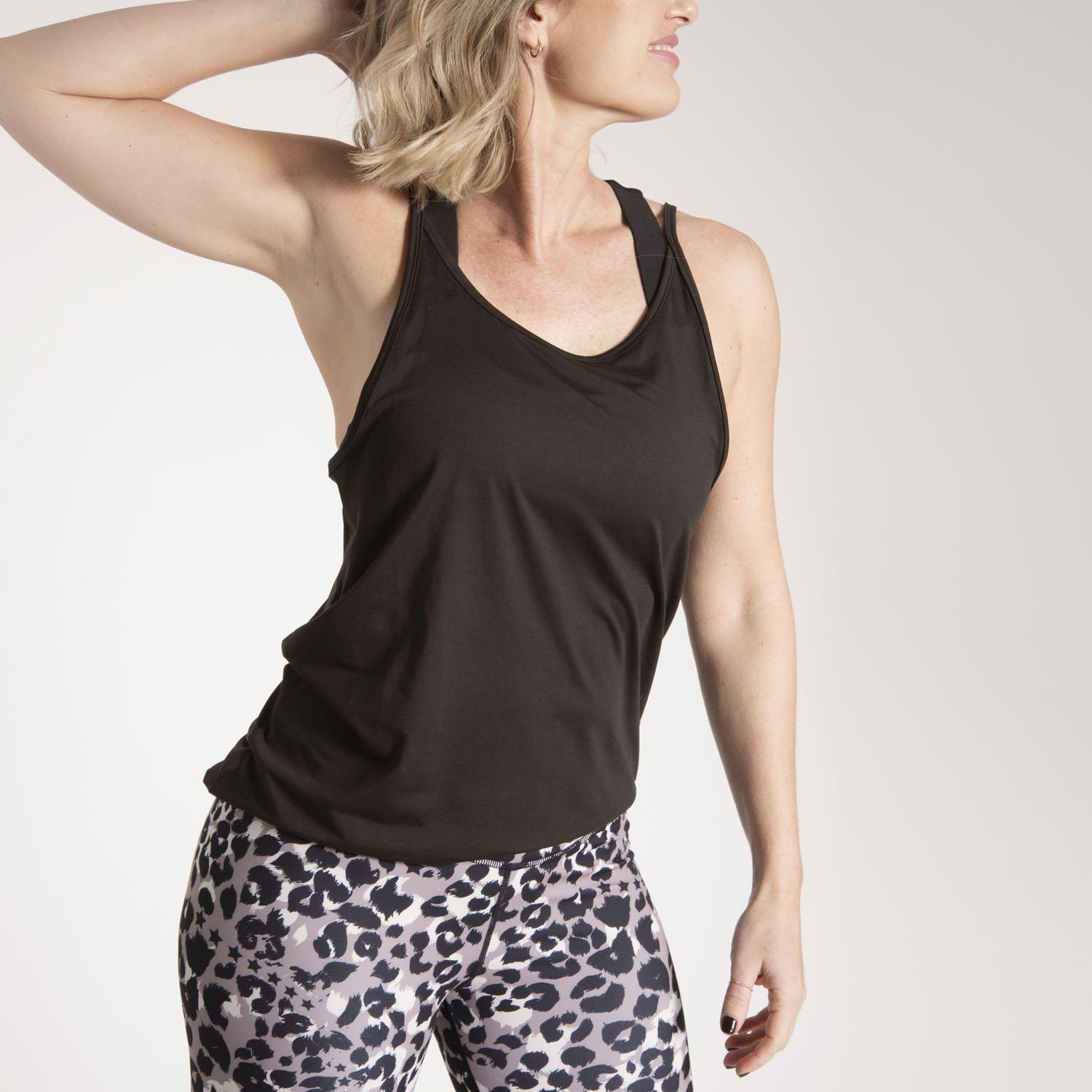 Polera Sin Mangas Mujer Tank WTS012 Negro-4