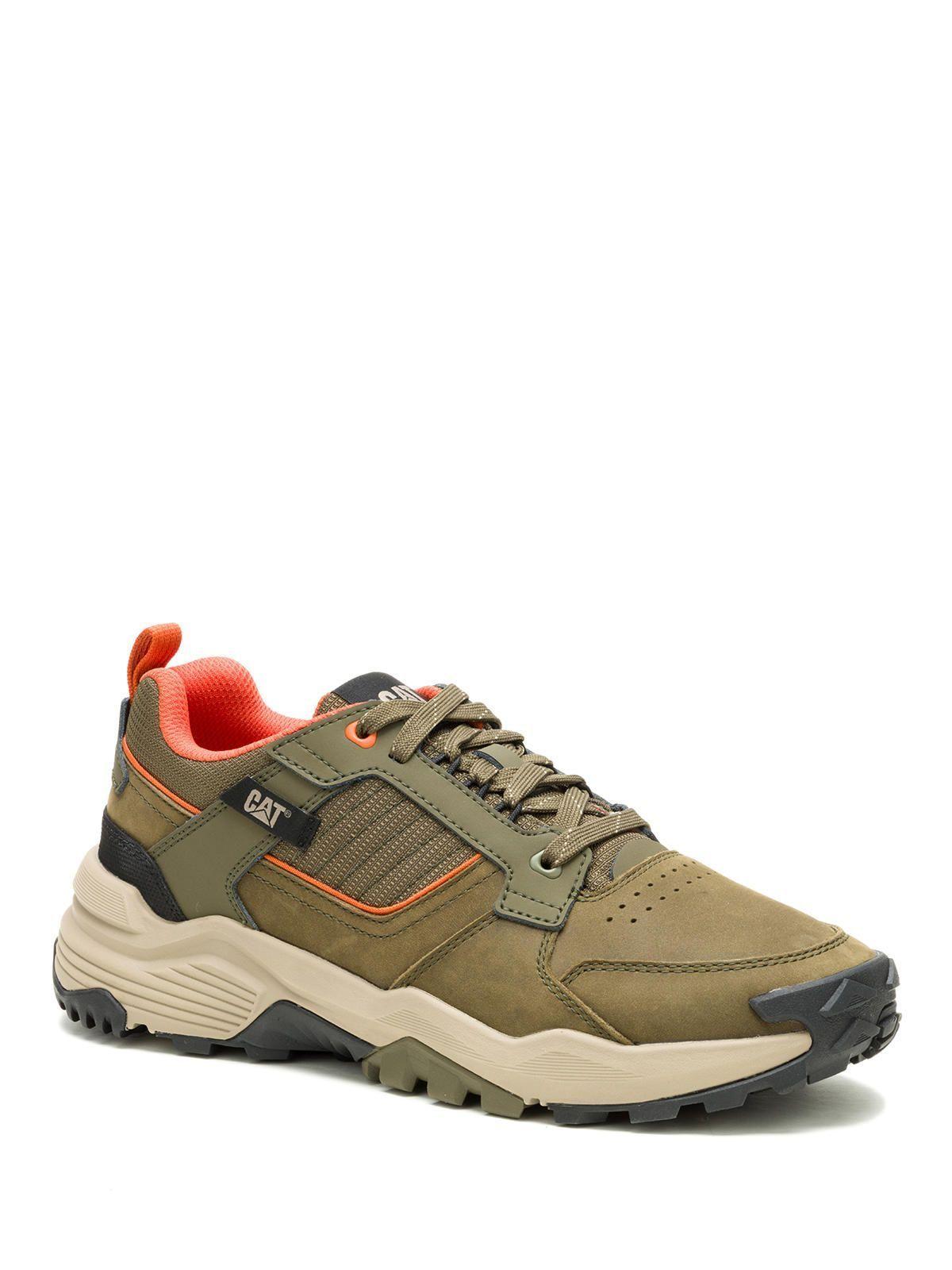 Zapatilla Cuero Hombre Grapple Leather Oliva-0