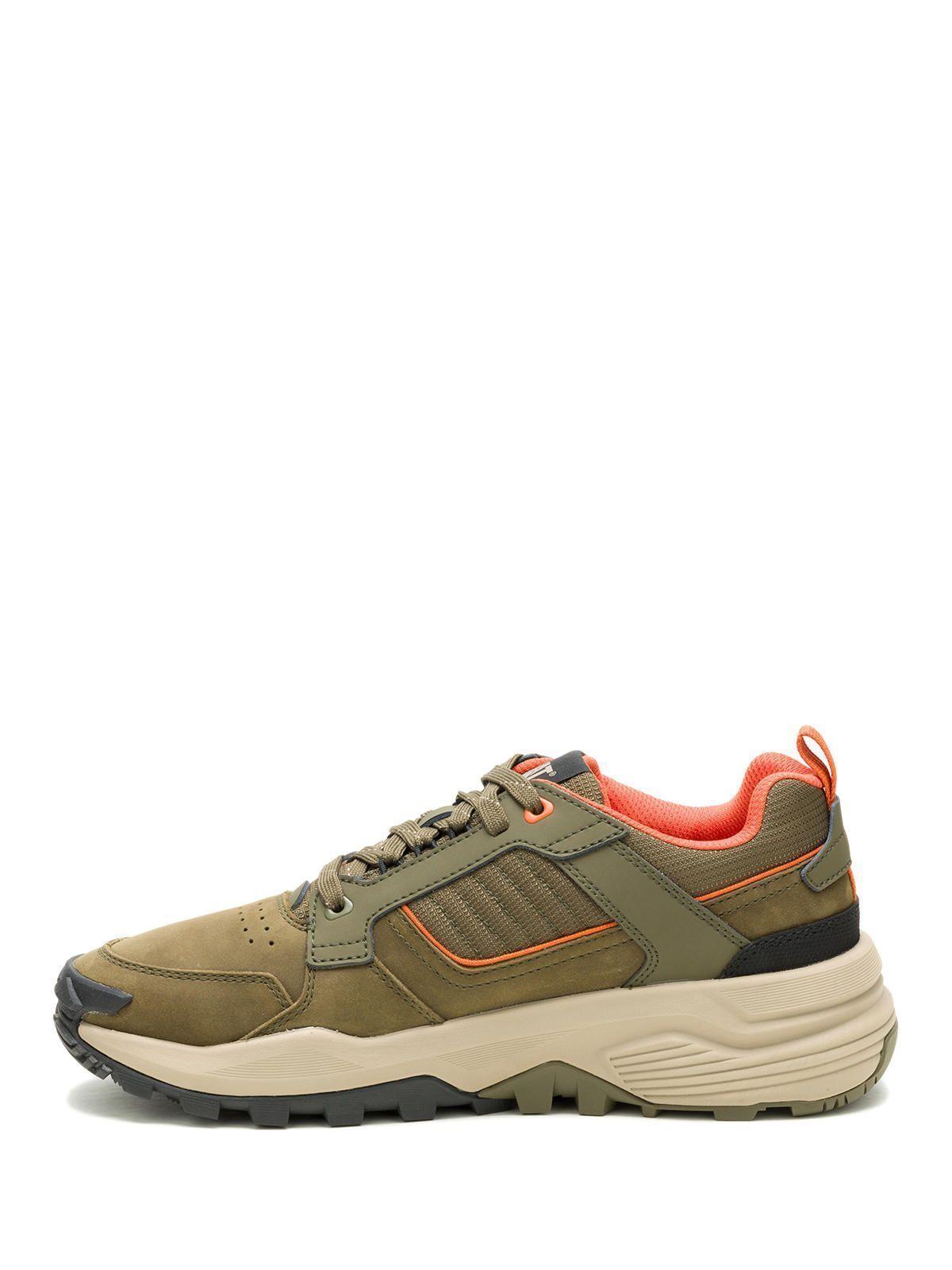 Zapatilla Cuero Hombre Grapple Leather Oliva-3