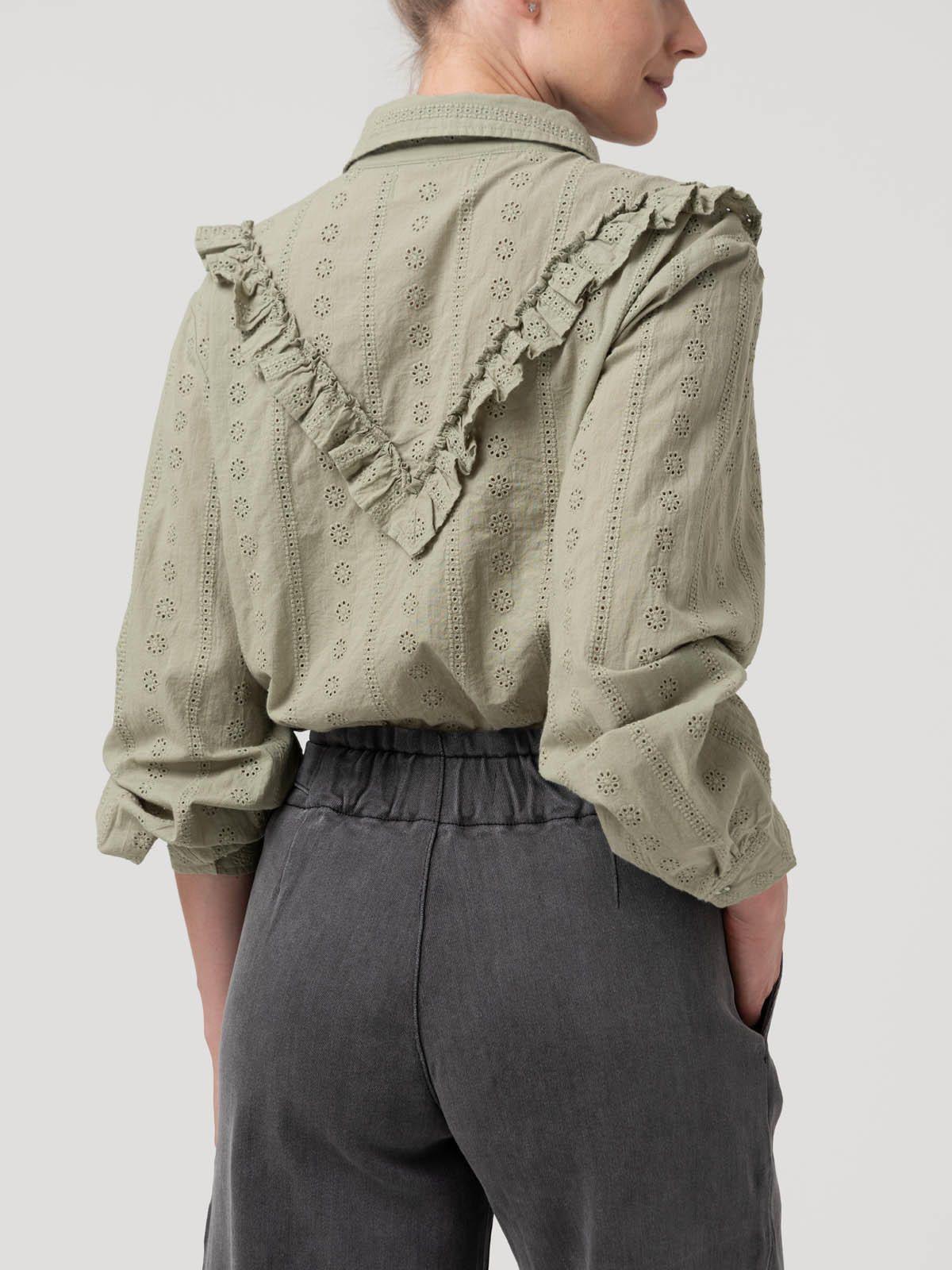 Blusa Algodón Orgánico Mujer Margat Verde-5