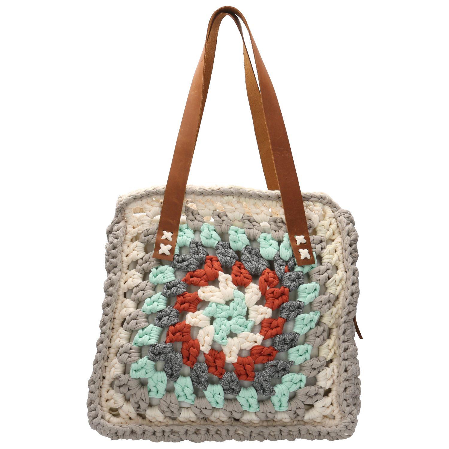 Cartera Algodón Mujer Hc Margeritta Tote Rosa-2