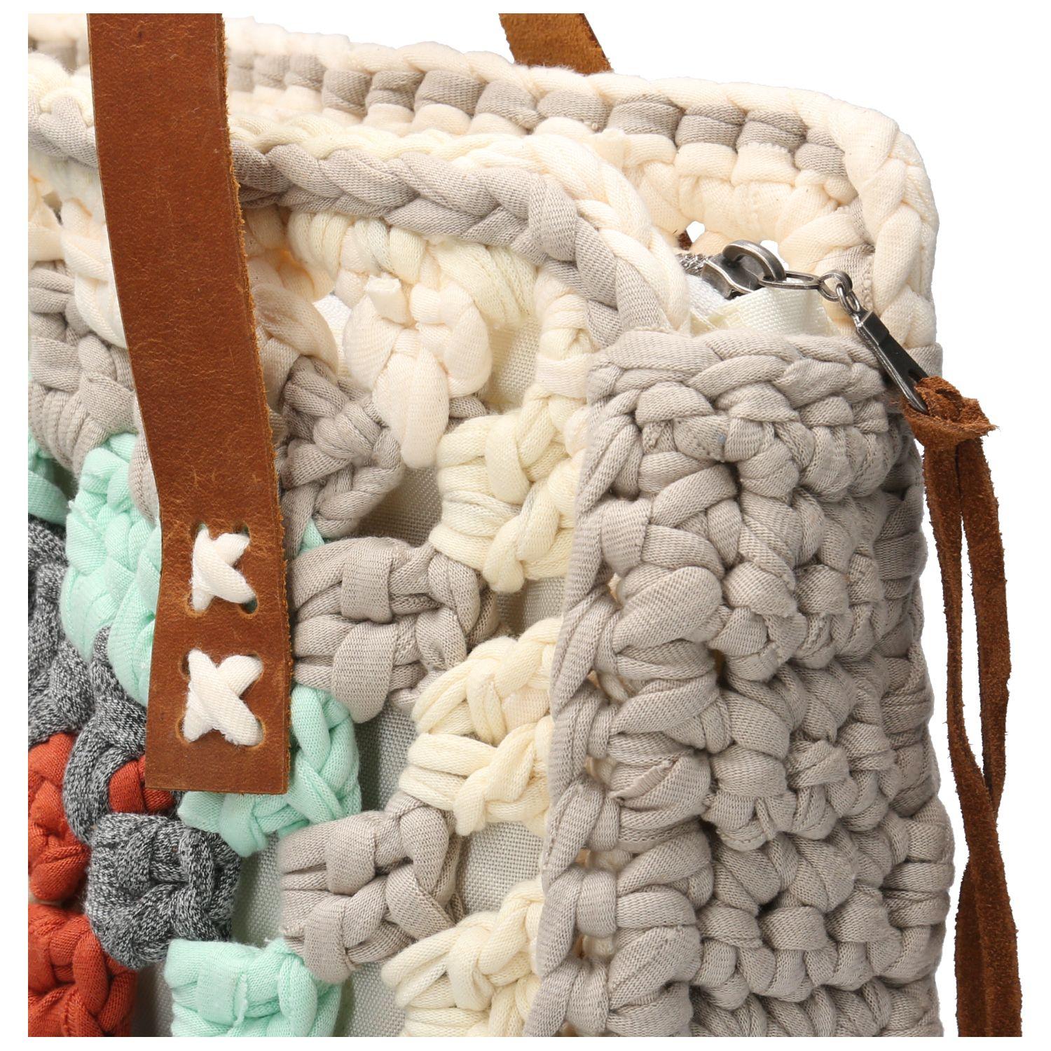 Cartera Algodón Mujer Hc Margeritta Tote Rosa-3