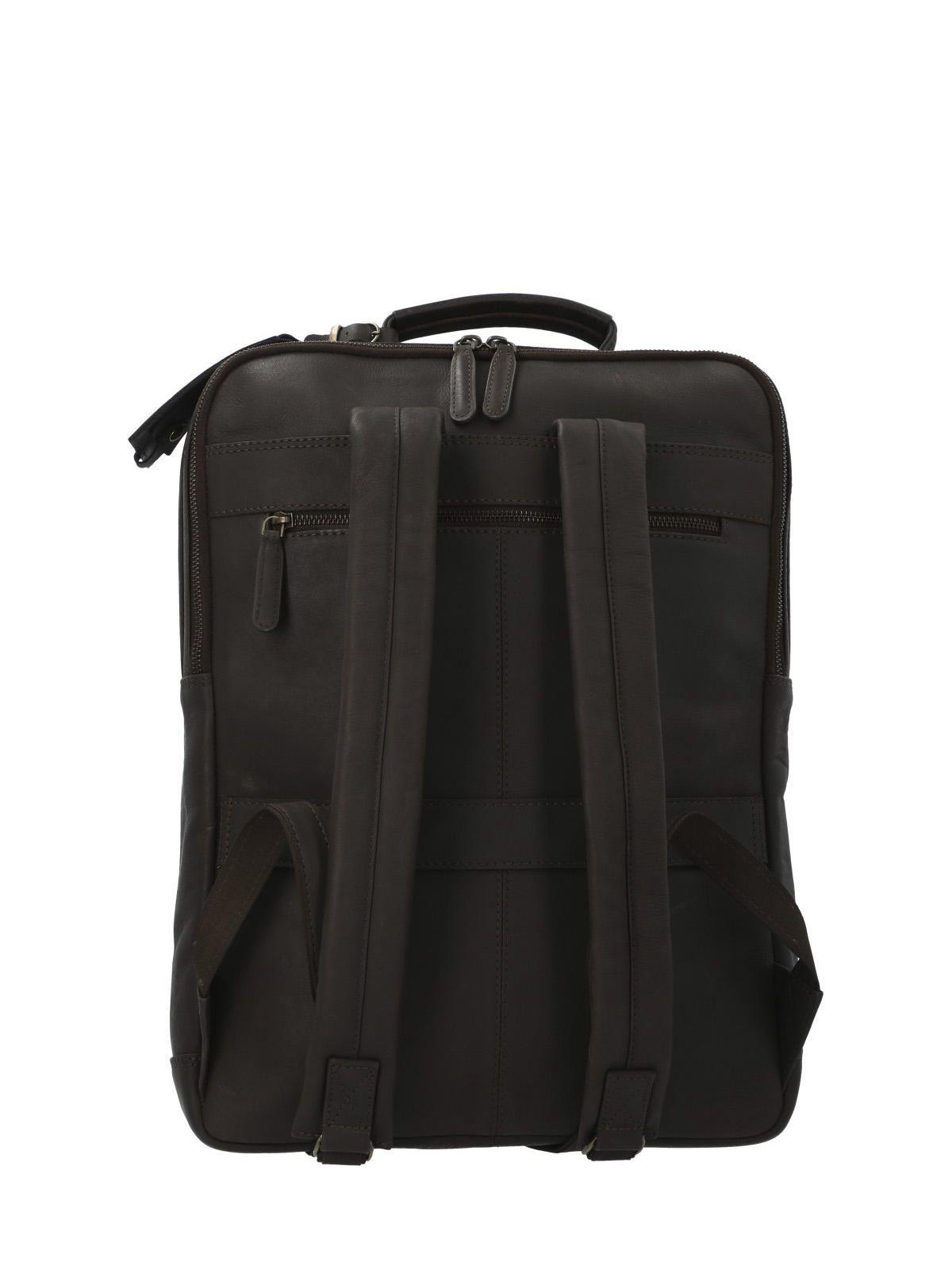 Mochila Cuero Hombre Th Henderson  Café-2