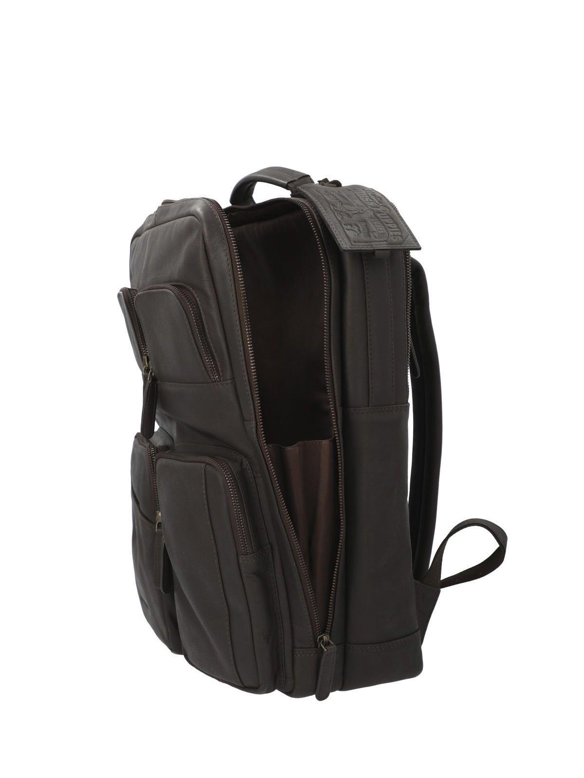 Mochila Cuero Hombre Th Henderson  Café-5