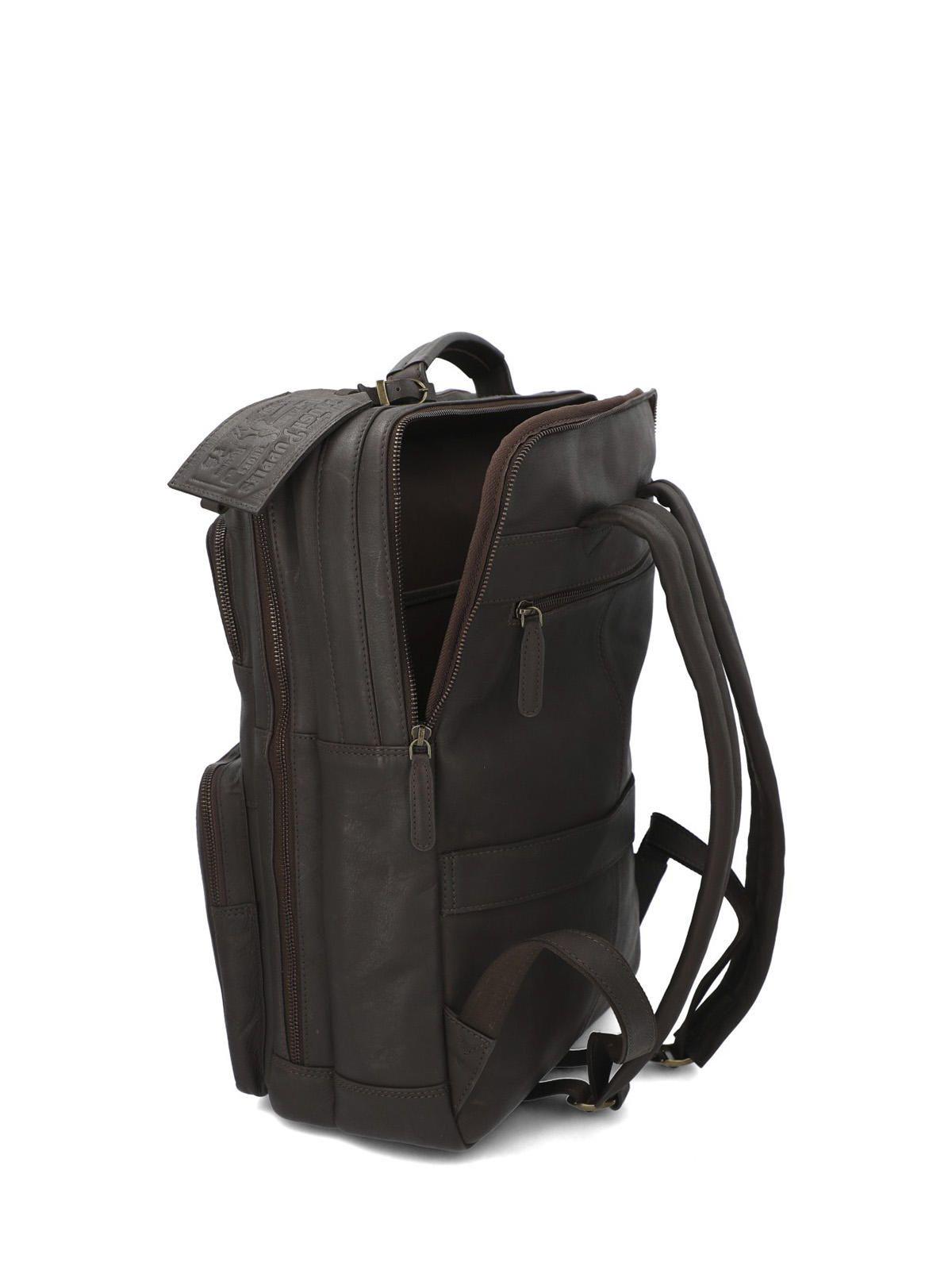 Mochila Cuero Hombre Th Henderson  Café-7