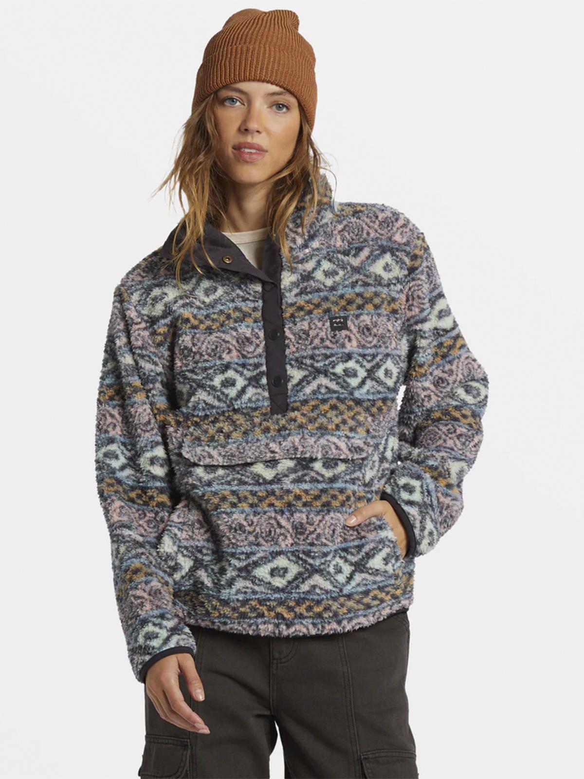 Polerón Mujer Switchback Pullover II Gris-0