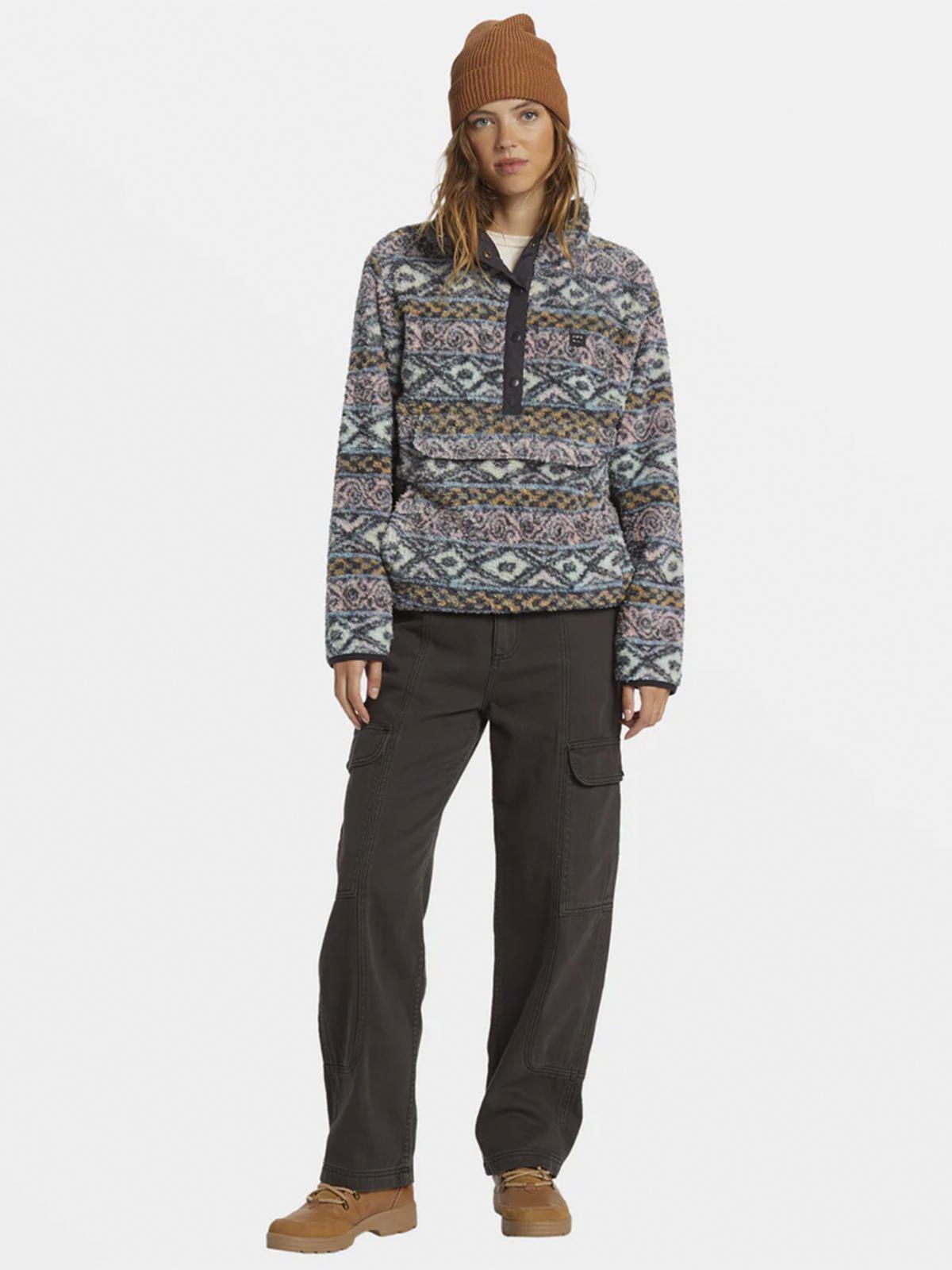 Polerón Mujer Switchback Pullover II Gris-4