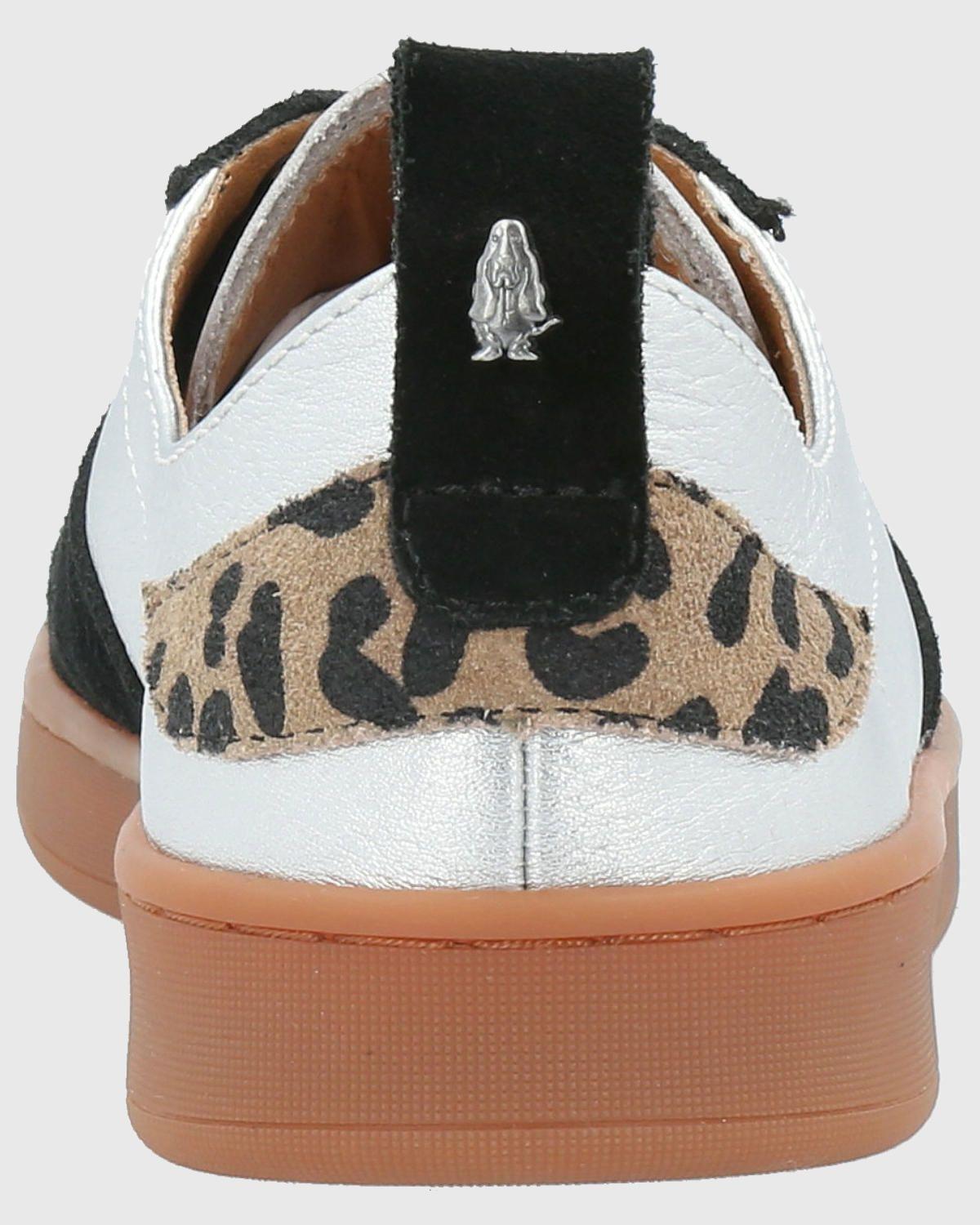 Zapatilla Cuero Mujer Lilem Metalizado-6