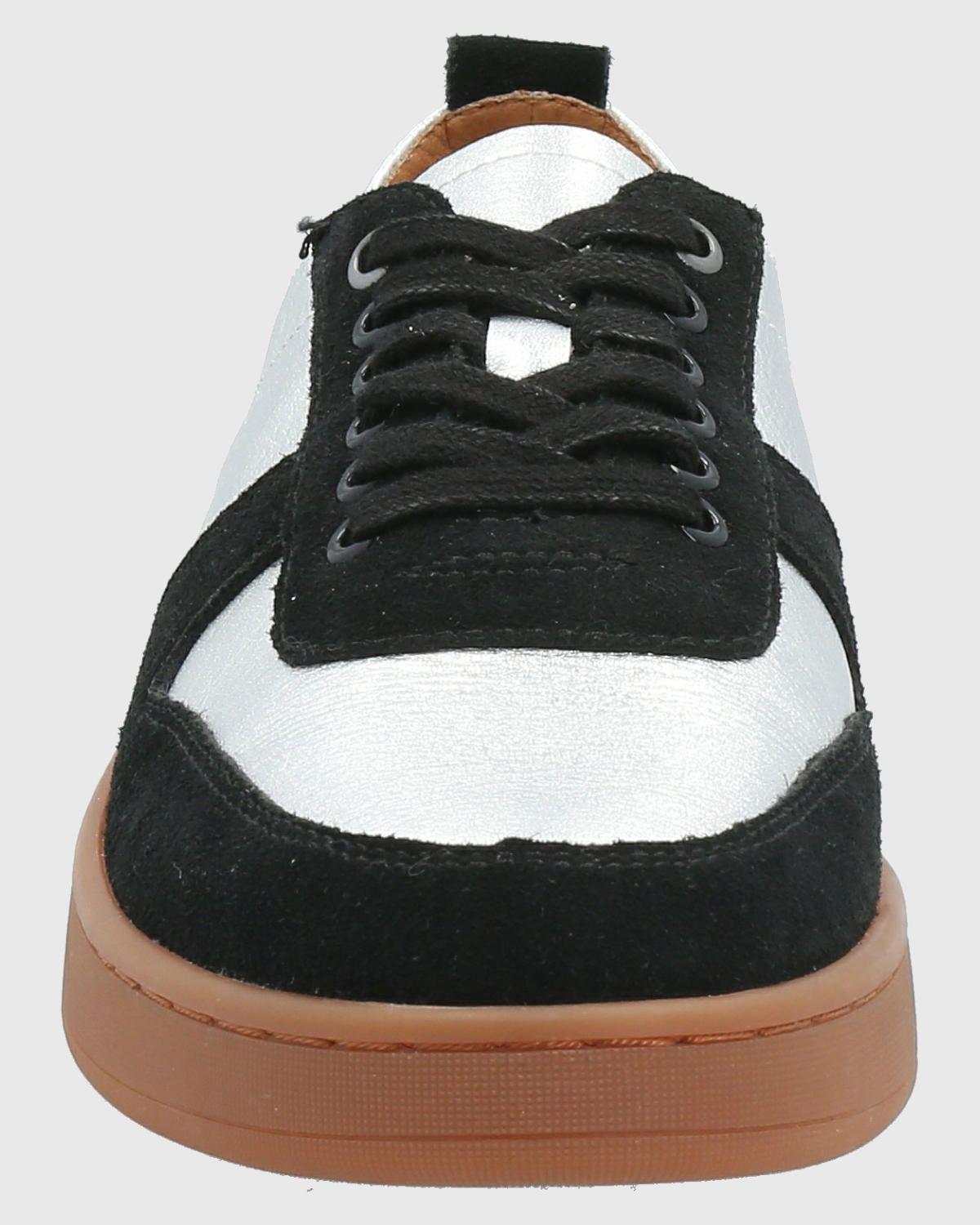 Zapatilla Cuero Mujer Lilem Metalizado-3