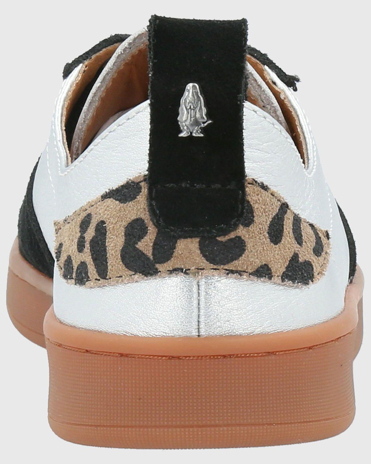 Zapatilla Cuero Mujer Lilem Metalizado-6