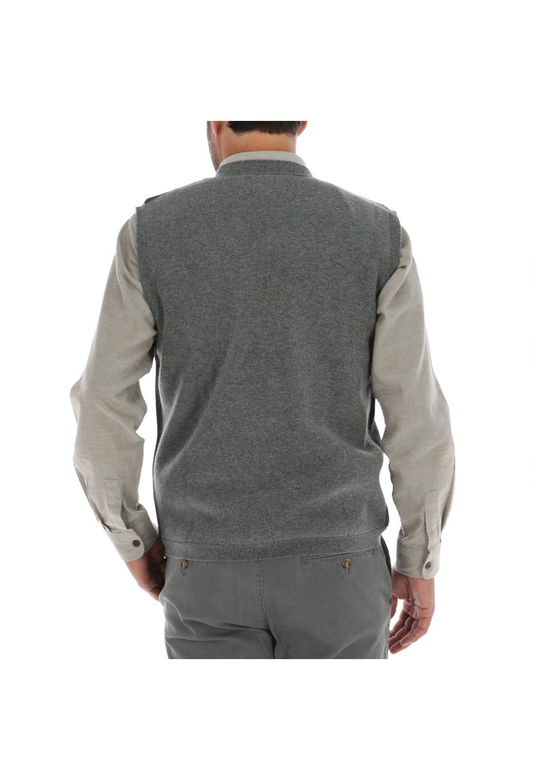 Chaleco Lana Spike Grafito Hombre-1