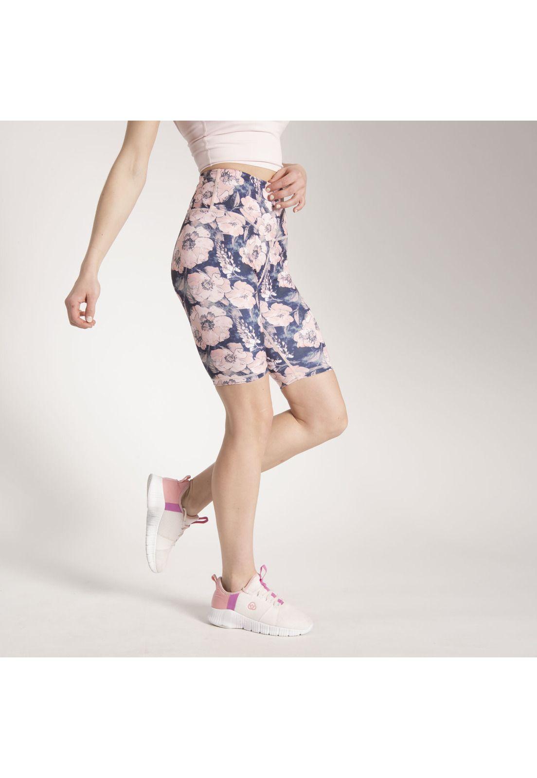 Calza Mujer Printed Biker Leg Hr Multicolor.-1