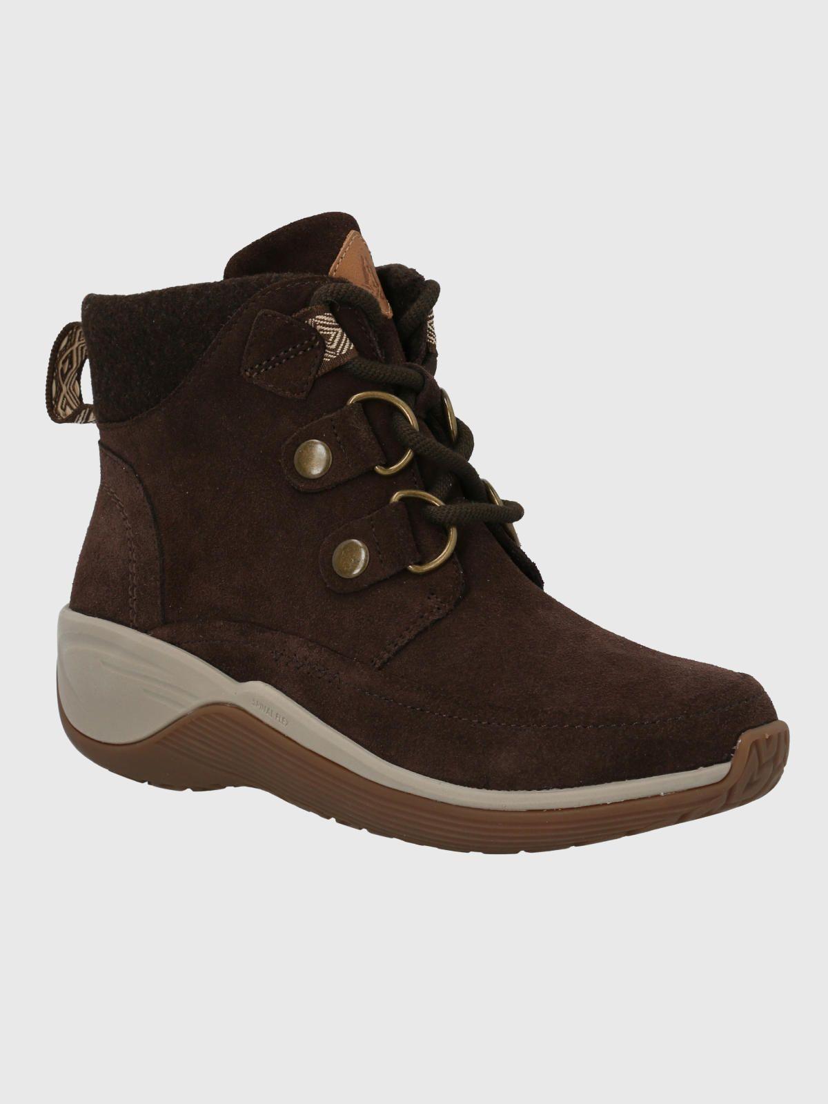 Botin Mujer Spinal Rug Lace Café Oscuro-0