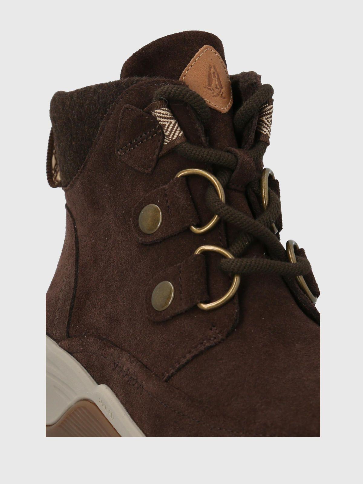 Botin Mujer Spinal Rug Lace Café Oscuro-7