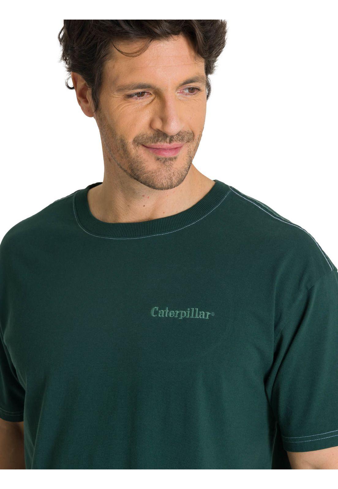 Polera Casual Hombre Heavyweight Relaxed Verde-4