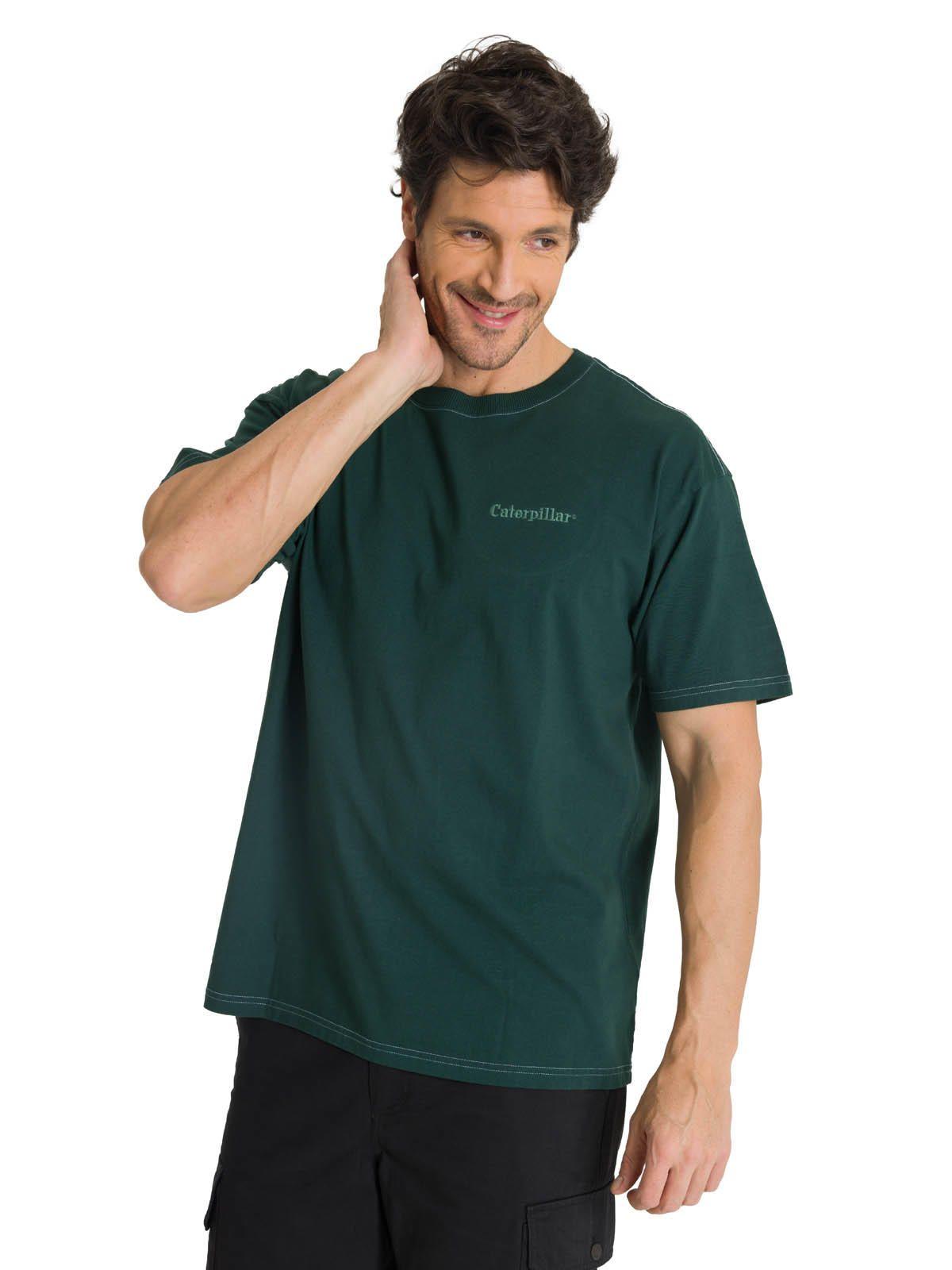 Polera Casual Hombre Heavyweight Relaxed Verde-0