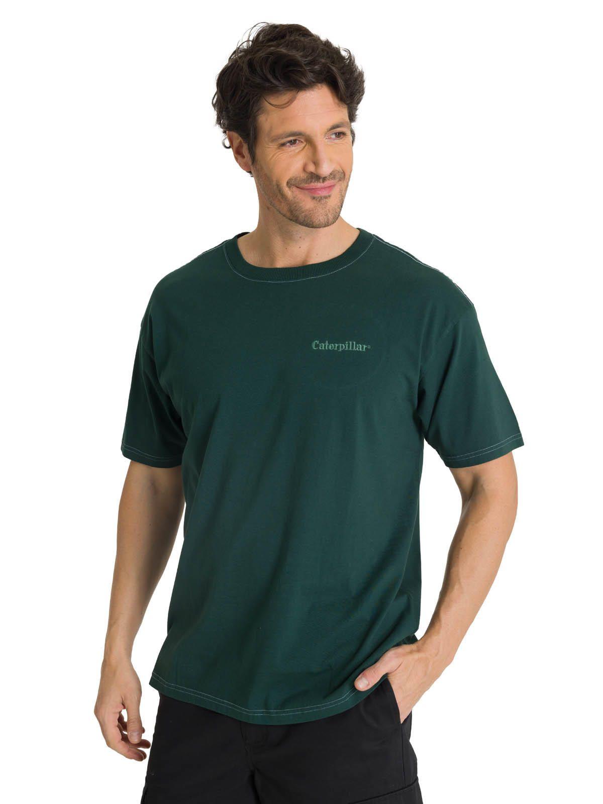 Polera Casual Hombre Heavyweight Relaxed Verde-1